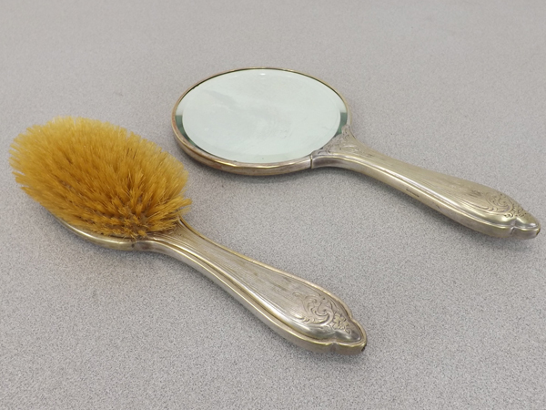 Vintage German Silver Vanity Set