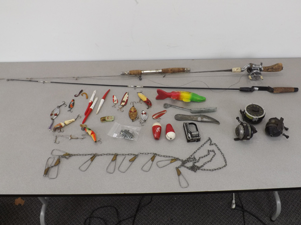 Vintage Fishing Items, Steel Fishing Pole