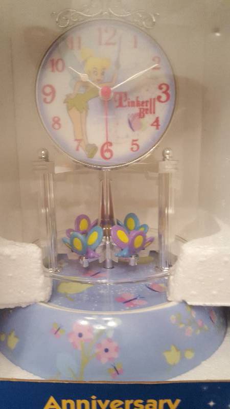 lot 54 image: Disney Tinker Bell Anniversary Clock.