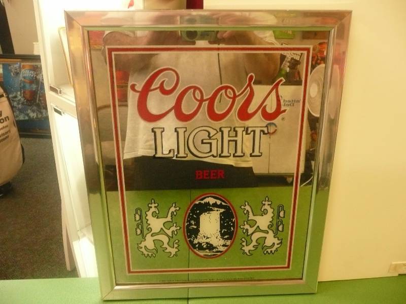 COORS LIGHT MIRROR 14 12 BY 18