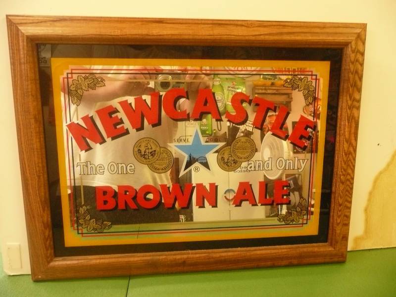 NEW CASTLE BROWN ALE MIRROR 20 12 BY 15 15