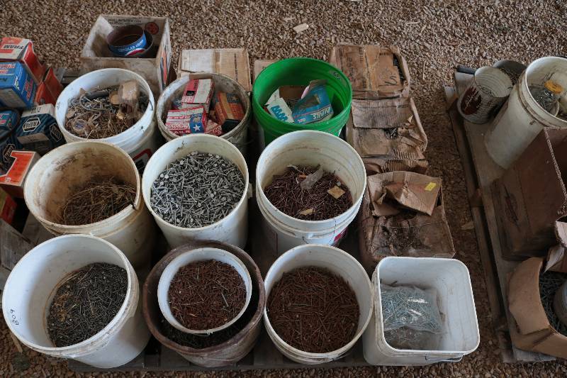 lot 128 image: Pallet of misc nails