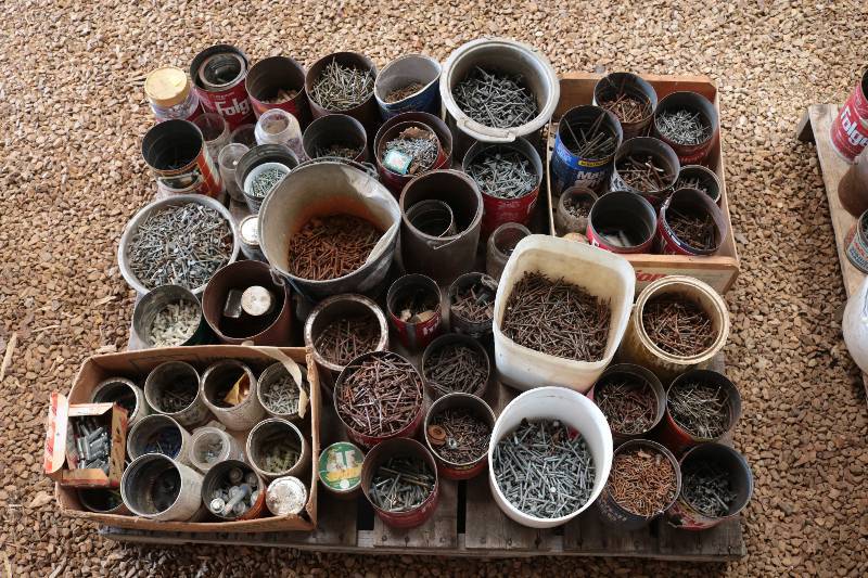 lot 132 image: Pallet of misc nails