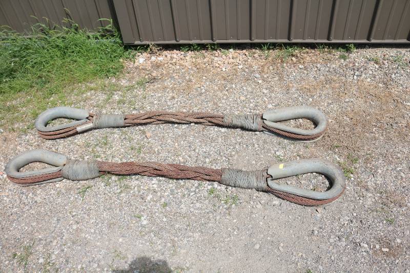 lot 137 image: 2 - 6 ft x 4 diameter cables