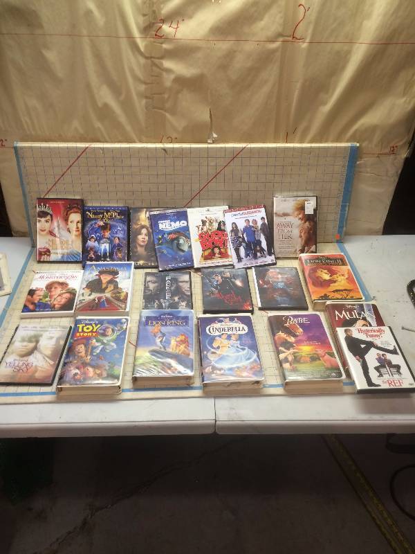 VHS and DVDs