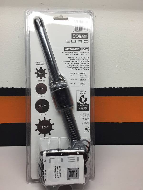 lot 1 image: CONAIR EURO 15 HEAT SETTINGS CURLING IRON