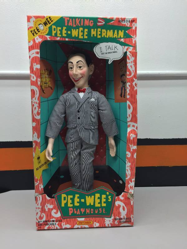 pee wee herman doll in box