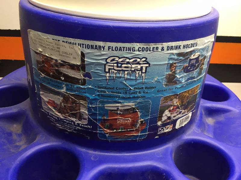 lot 23 image: YAMAHA COOL FLOAT INSULATED COOLER DRINK HOLDER, 20 MAGNAVOX TV WITH BUILT IN DVD AND VHS PLAYER