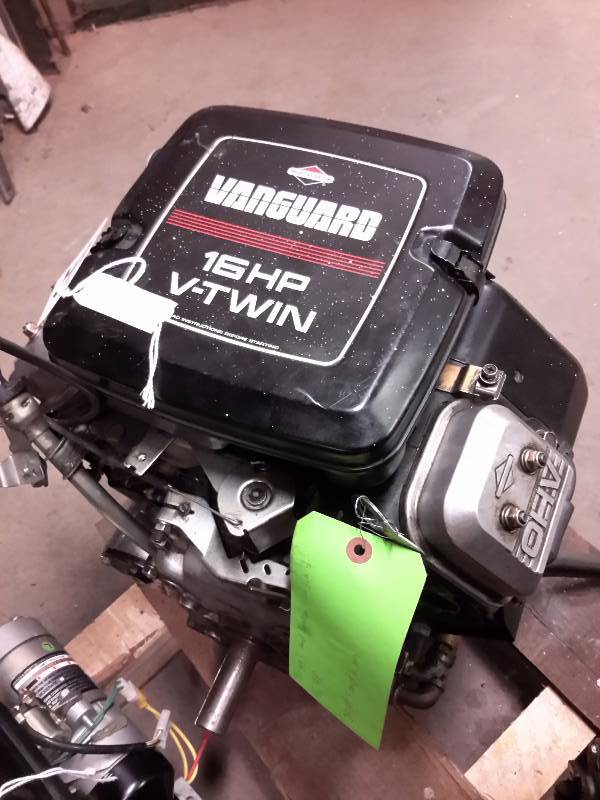 lot 55 image: VANGUARD Briggs and Stratton, 16 H.P.  Electric Start.. Used with a Remote Starter panel (not included).