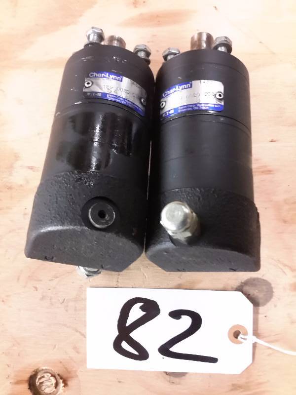 lot 82 image: CHAR LYNN, Hydraulic Motors.. See closeup of tag for sizenumbers