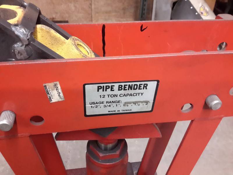 lot 91 image: Northern Hydraulics 12 Ton Pipe Bender