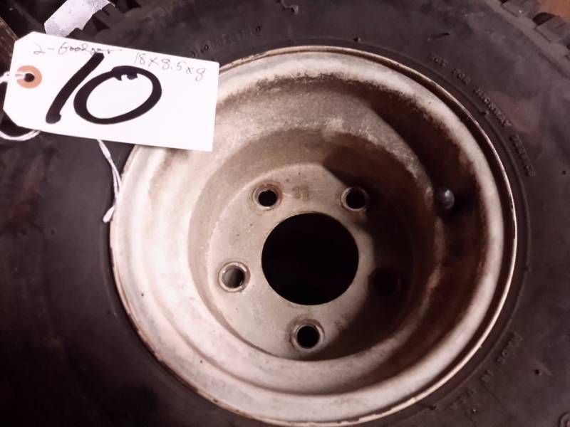 lot 10 image: 2, Goodyear, 18 in x 8.5 in x 8 in Tires