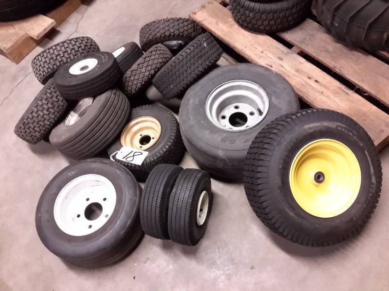 lot 18 image: Misc. tires as pictured.. All have rims