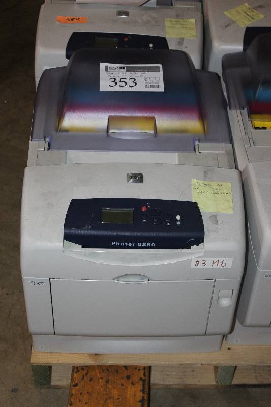 lot 353 image: Xerox Phaser 6360 Workgroup Color Printer