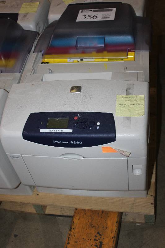 lot 356 image: Xerox Phaser 6360 Workgroup Color Printer