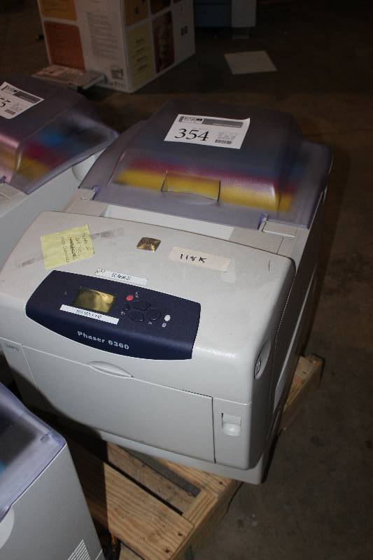 lot 354 image: Xerox Phaser 6360 Workgroup Color Printer