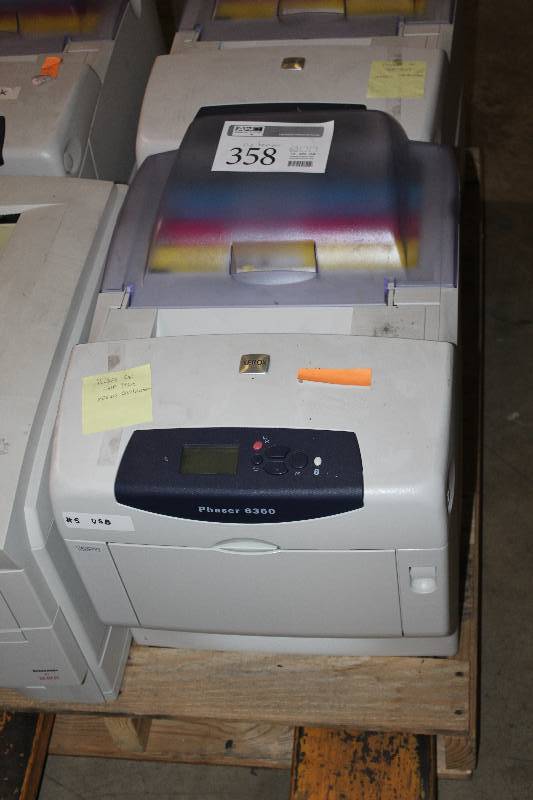 lot 358 image: Xerox Phaser 6360 Workgroup Color Printer