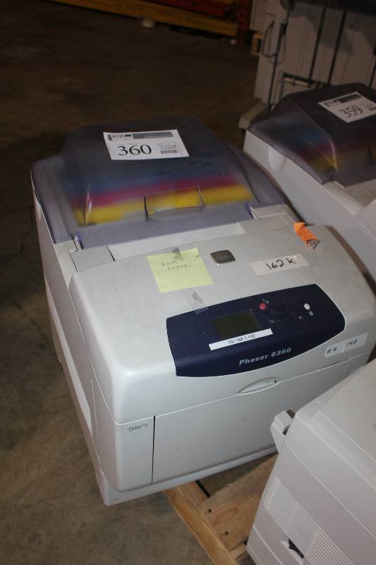 lot 360 image: Xerox Phaser 6360 Workgroup Color Printer