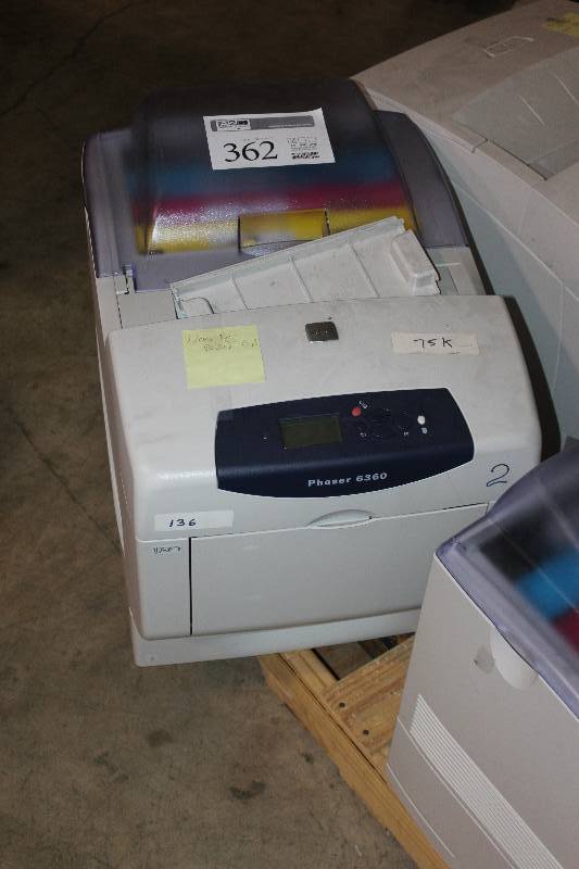 lot 362 image: Xerox Phaser 6360 Workgroup Color Printer