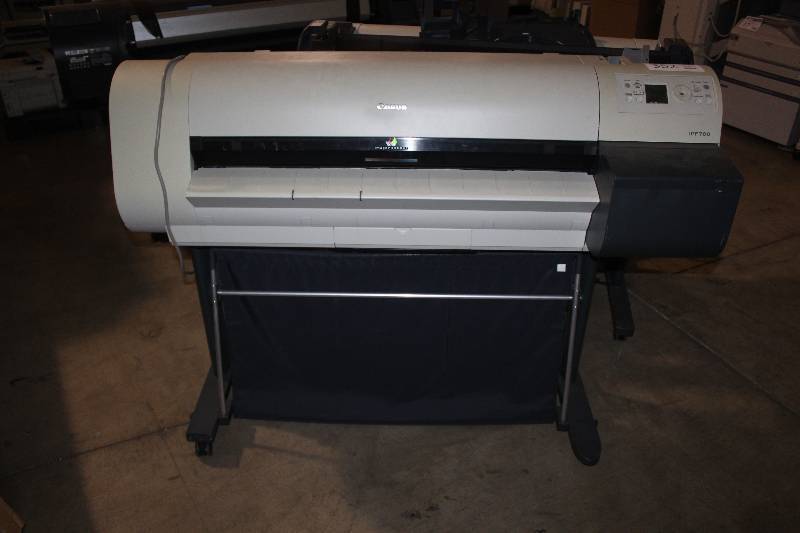 lot 352 image: Canon iPF700 Large Format Printer For Parts
