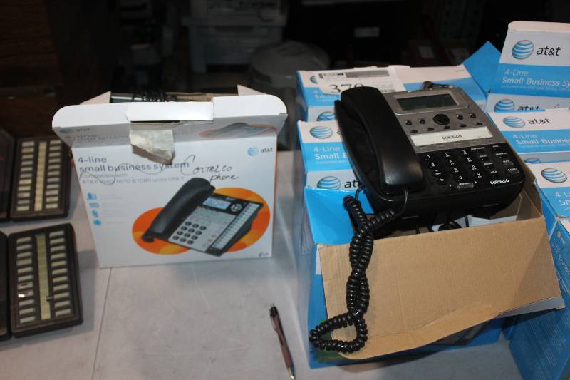lot 370 image: Lot of (4) AT&T Cortelco 2740 4-Line Small Business System Telephone