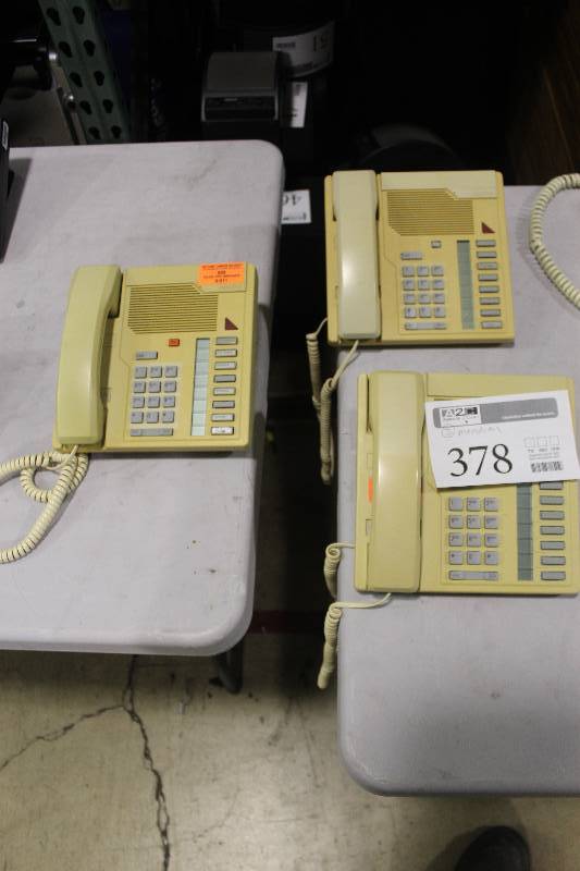 lot 378 image: Lot of (3) Meridian M2008 Telephones