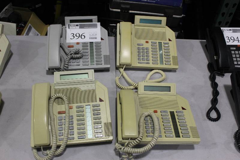 lot 396 image: Lot of (4) Meridian M2616 Telephones w Display