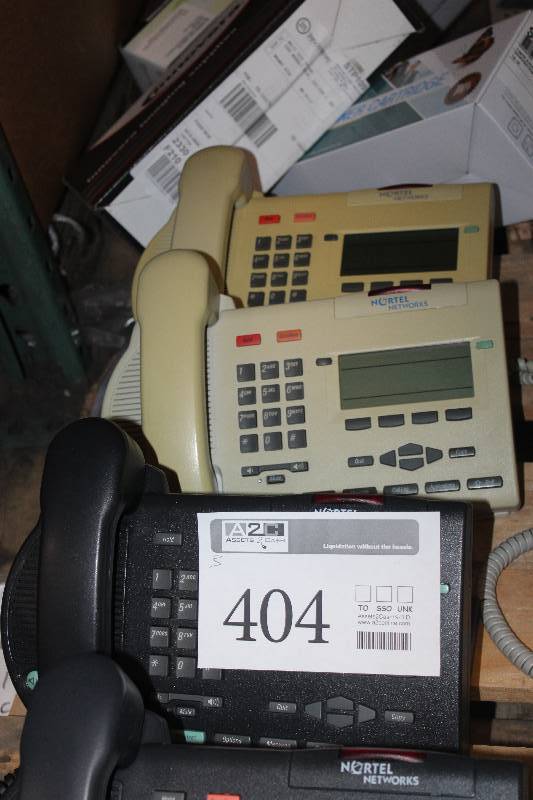 lot 404 image: Lot of (3) Nortel Networks M3903 Platinum Enhanced Telephones