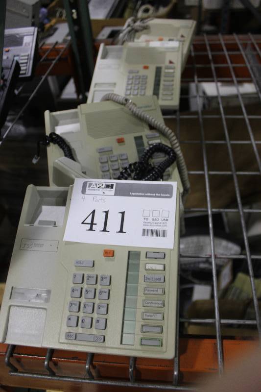 lot 411 image: Lot of (4) Meridian M2008 Telephones For Parts