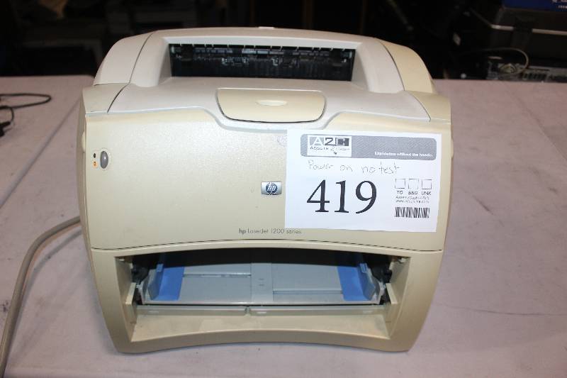 lot 419 image: HP LaserJet 1200 Personal Monochrome Laser Printer