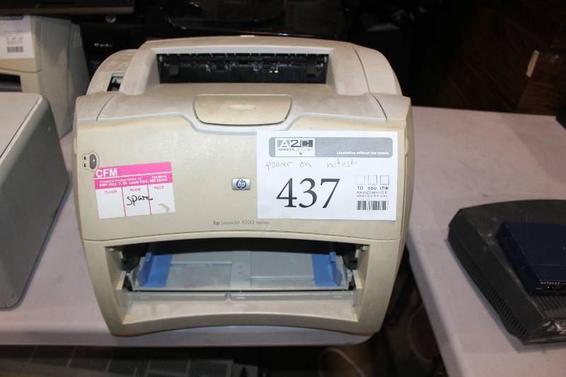lot 437 image: HP LaserJet 1200 Personal Monochrome Laser Printer