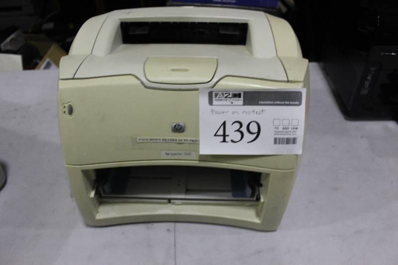 lot 439 image: HP LaserJet 1300 Personal Monochrome Laser Printer