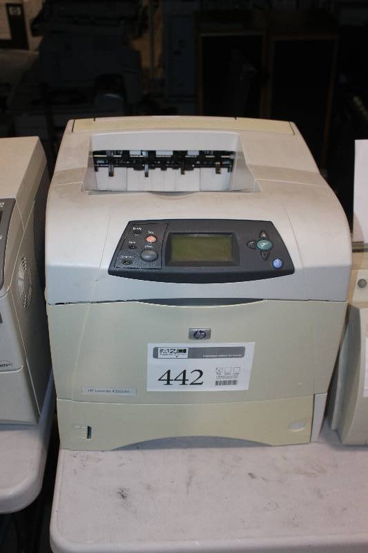 lot 442 image: HP LaserJet 4350dtn Monochrome Workgroup Printer