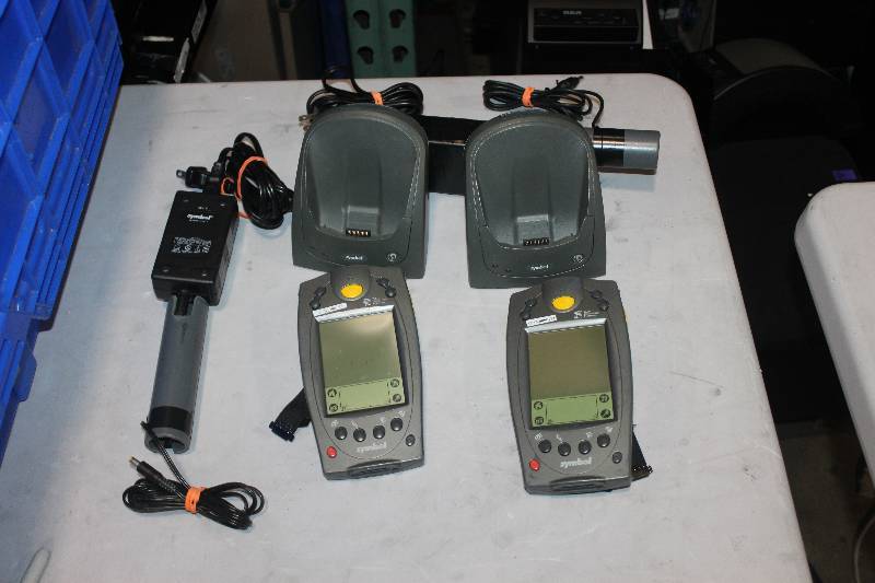 lot 484 image: Lot of (2) Palm Computing Platform SPT 1700 Handset w Charger & Cord