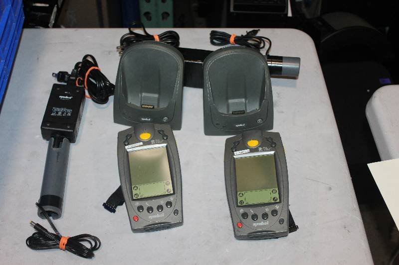 lot 486 image: Lot of (2) Palm Computing Platform SPT 1700 Handset w Charger & Cord