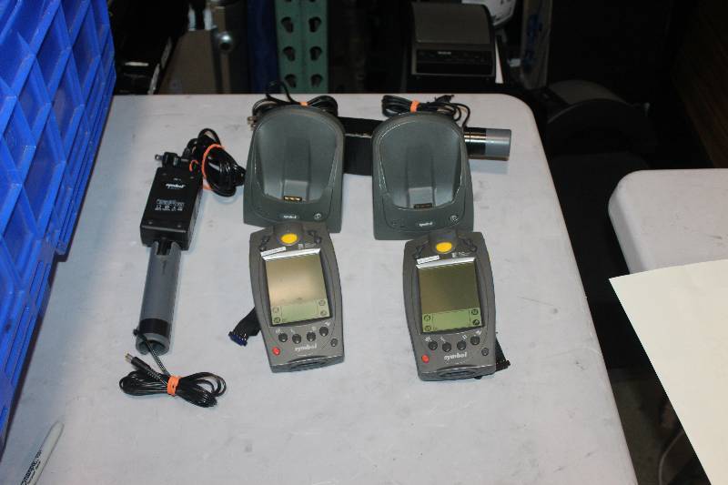 lot 489 image: Lot of (2) Palm Computing Platform SPT 1700 Handset w Charger & Cord