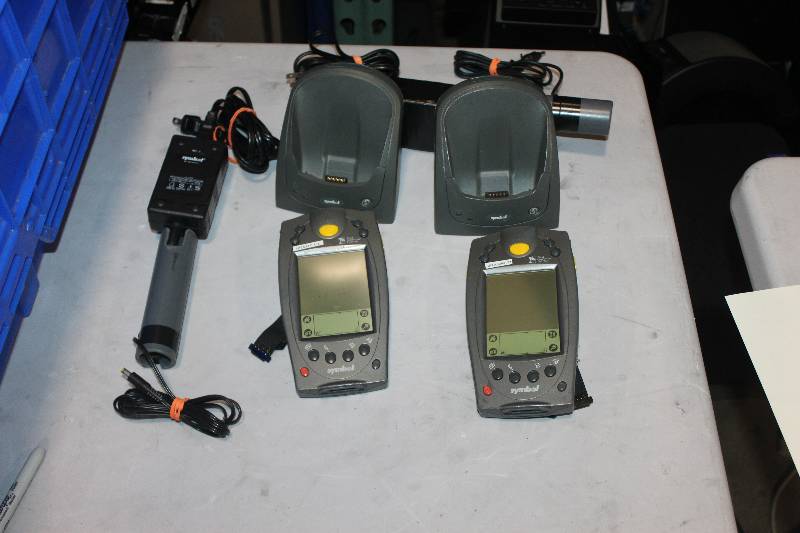 lot 490 image: Lot of (2) Palm Computing Platform SPT 1700 Handset w Charger & Cord