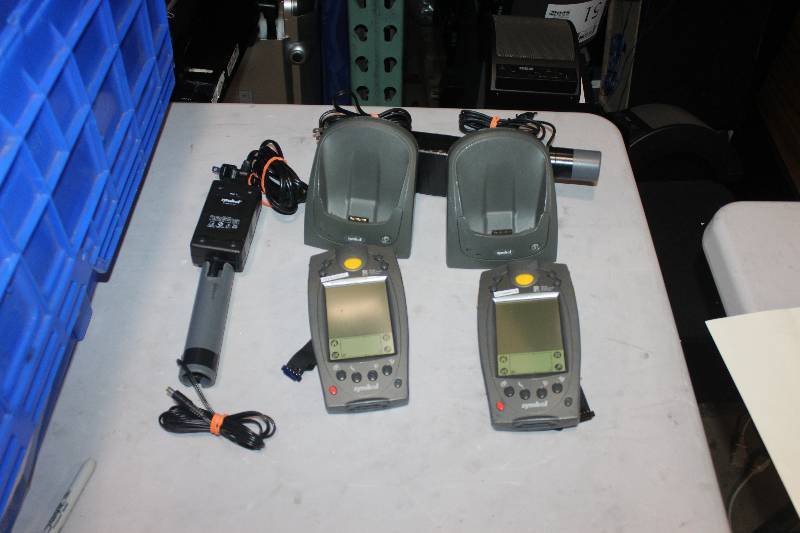 lot 491 image: Lot of (2) Palm Computing Platform SPT 1700 Handset w Charger & Cord