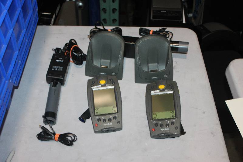 lot 493 image: Lot of (2) Palm Computing Platform SPT 1700 Handset w Charger & Cord