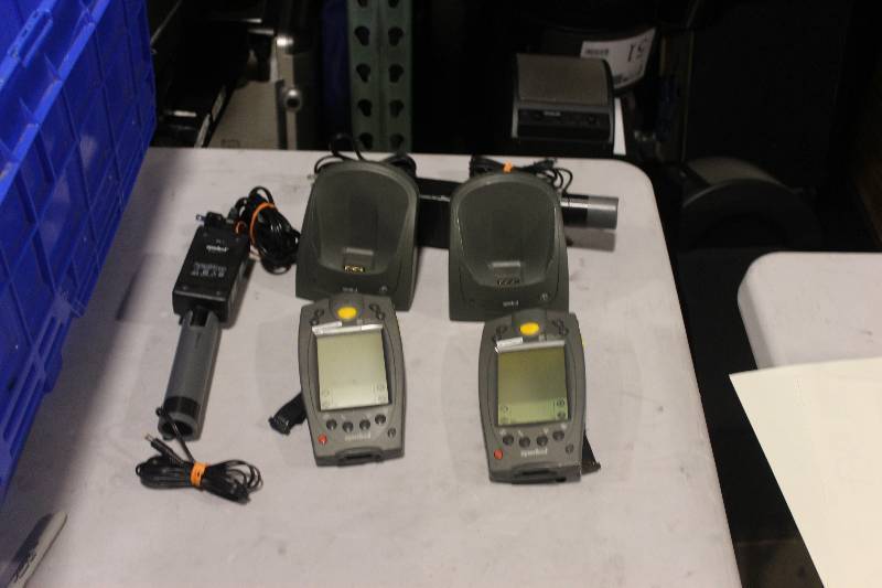 lot 497 image: Lot of (2) Palm Computing Platform SPT 1700 Handset w Charger & Cord