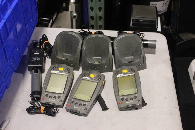 lot 503 image: Lot of (3) Palm Computing Platform SPT 1700 Handset w Charger & Cord