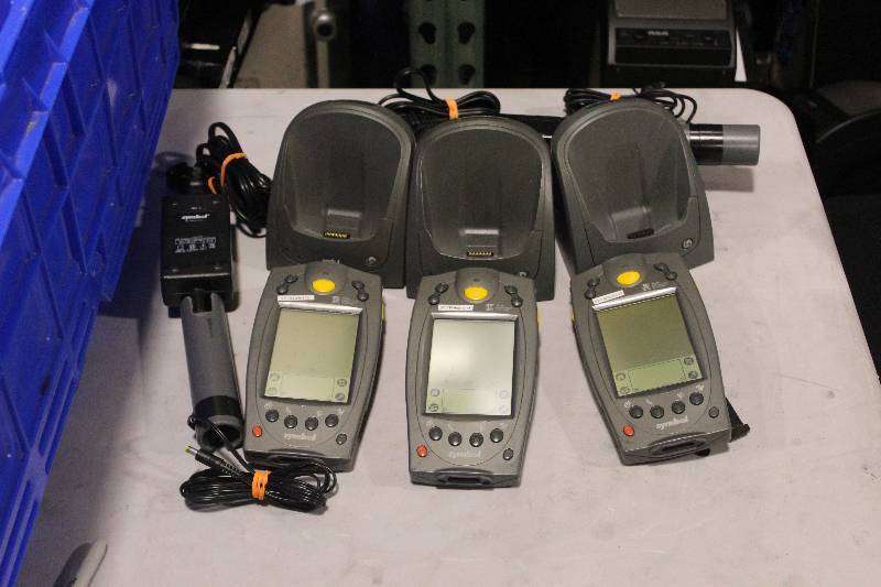 lot 502 image: Lot of (3) Palm Computing Platform SPT 1700 Handset w Charger & Cord
