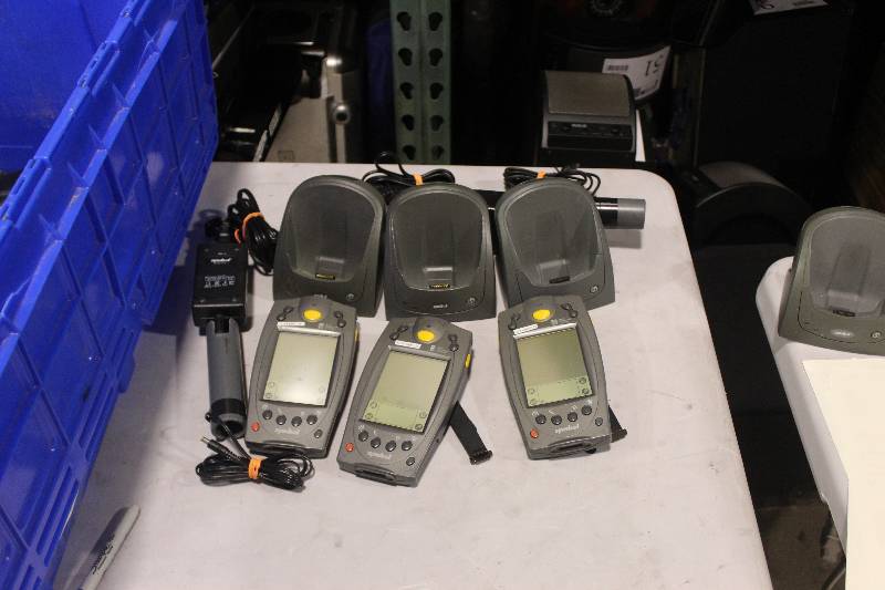 lot 508 image: Lot of (3) Palm Computing Platform SPT 1700 Handset w Charger & Cord