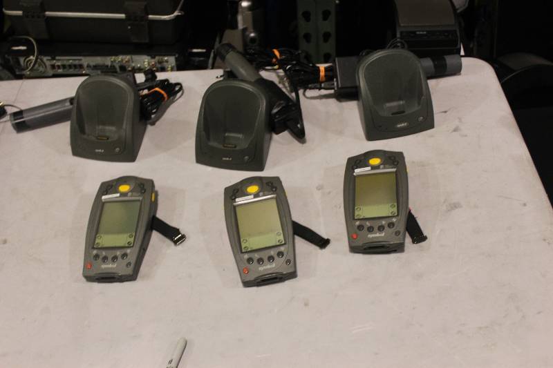 lot 512 image: Lot of (3) Palm Computing Platform SPT 1700 Handset w Charger & Cord