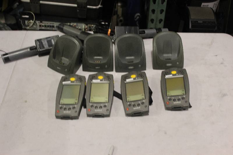 lot 522 image: Lot of (4) Palm Computing Platform SPT 1700 Handset w Charger & Cord