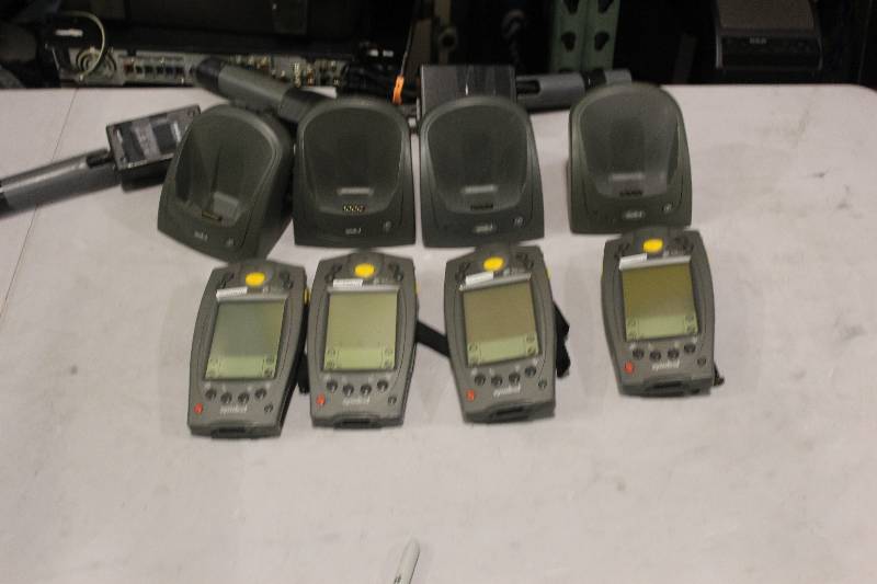 lot 525 image: Lot of (4) Palm Computing Platform SPT 1700 Handset w Charger & Cord