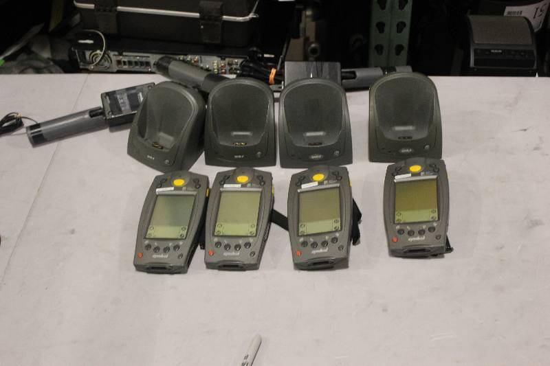 lot 539 image: Lot of (4) Palm Computing Platform SPT 1700 Handset w Charger & Cord