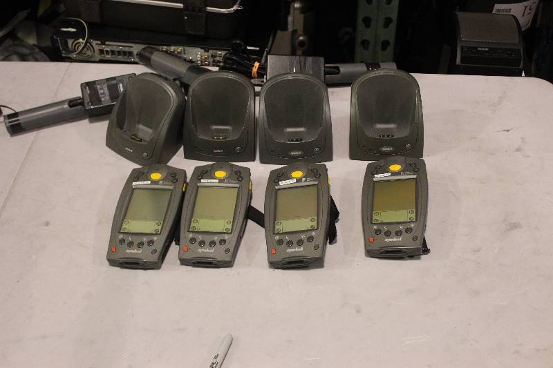 lot 540 image: Lot of (4) Palm Computing Platform SPT 1700 Handset w Charger & Cord