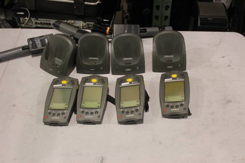 lot 541 image: Lot of (4) Palm Computing Platform SPT 1700 Handset w Charger & Cord