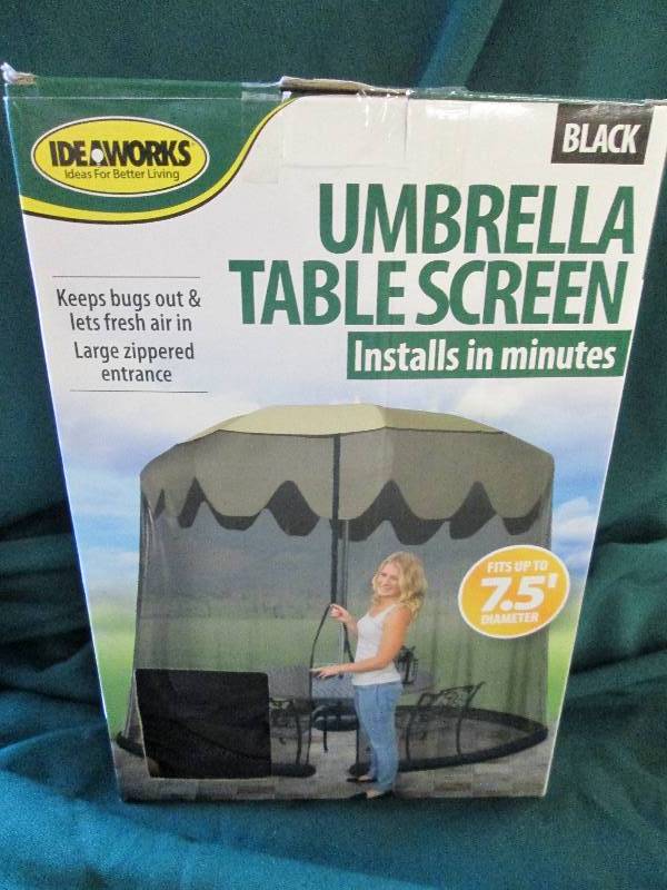 Ideaworks Black Umbrella Table Scre...